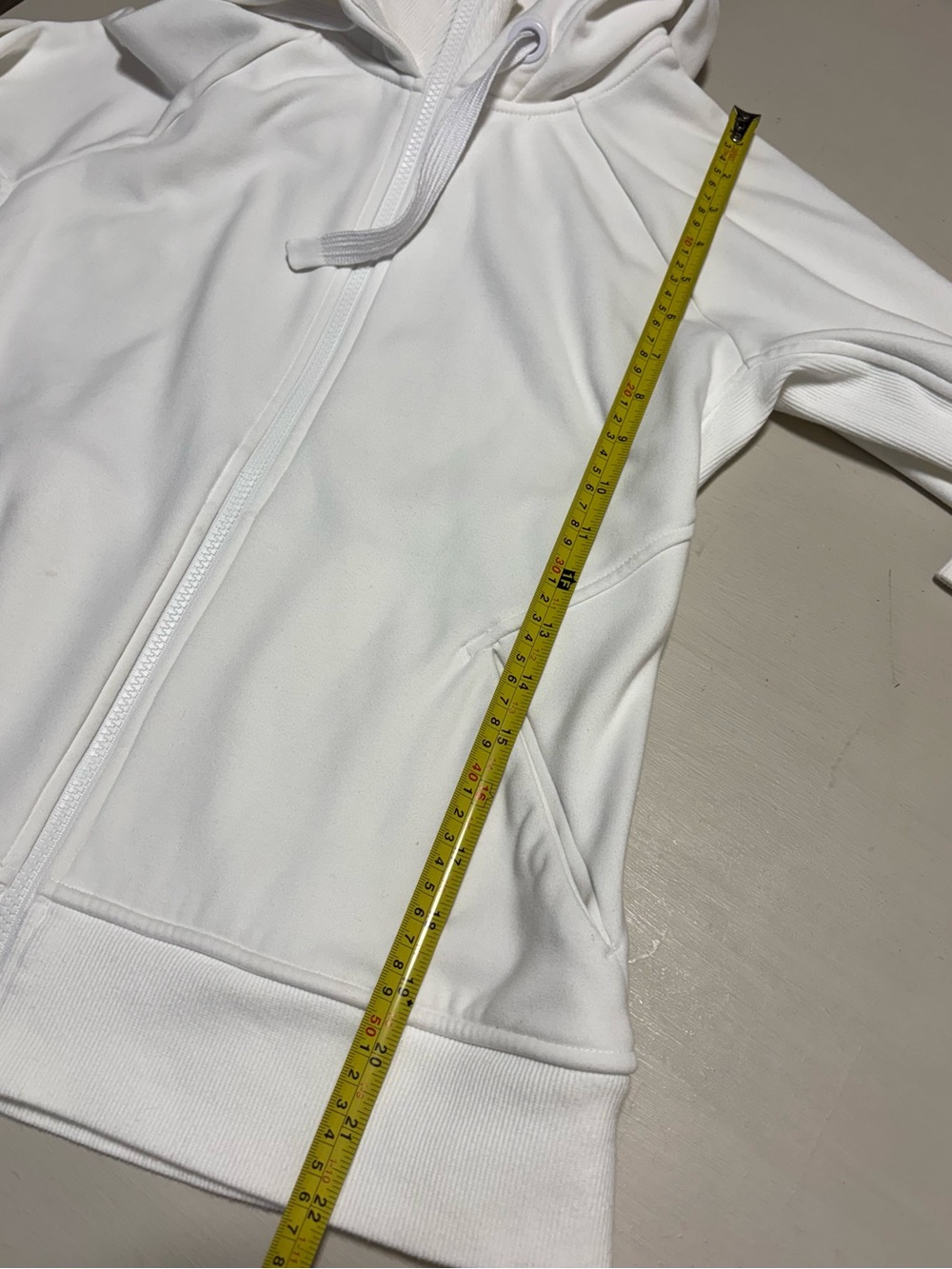 Athleta Cream Full-Zip Hooded Pullover Jacket - Women's - Picture 7 of 8